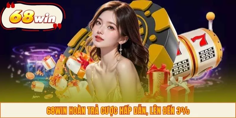 68WIN hoàn trả cược hấp dẫn, lên đến 3%