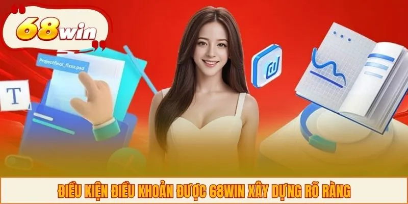 Điều kiện điều khoản được 68WIN xây dựng rõ ràng